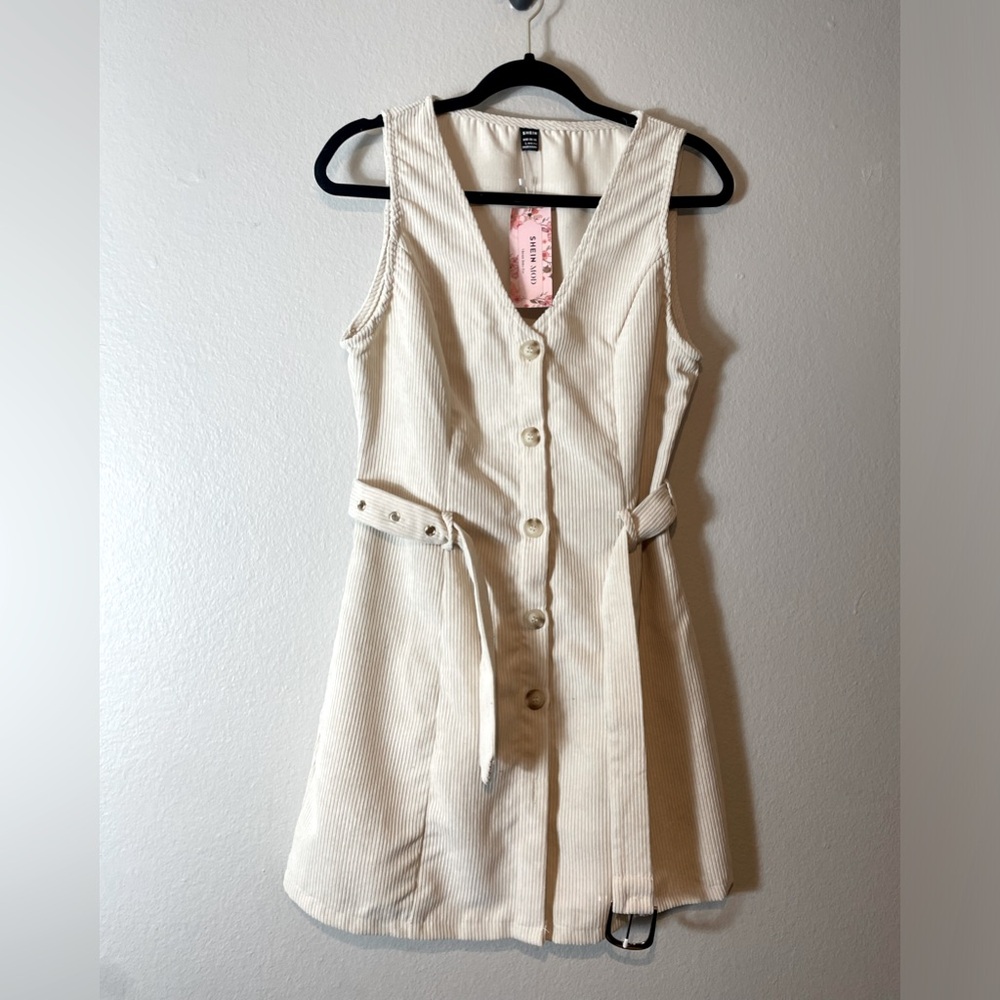 Button-Down Corduroy Dress